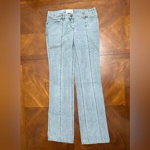 LONDONJEAN Women's Low Rise Boot Cut Corduroy Jeans - Grey